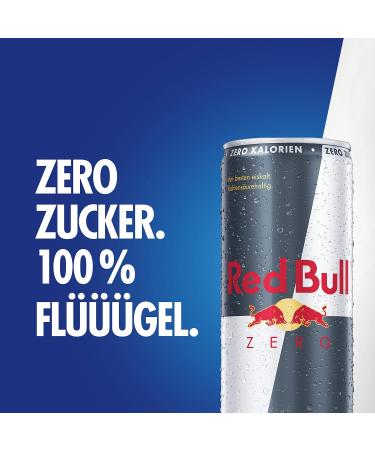 Buy Red Bull Energy Drink Zero Calories (Sugar-Free) - 24 x 250 ml Cans - International Shipping Available - Austria 24er Tray - Buy Online on GoSupps.com