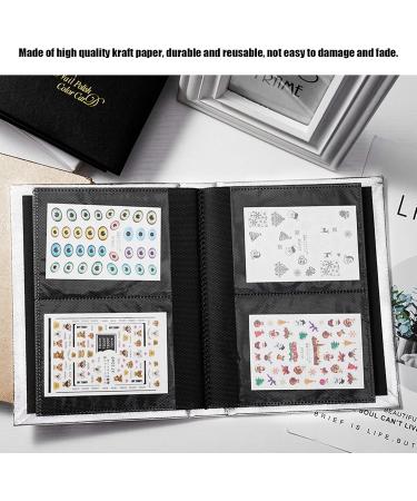Nail Art Sticker Display Book Nail Art Sticker Collection Album Nail Art Decal Storage Book DIY Nail Art Sticker Holder(White) - Buy Online on GoSupps.com