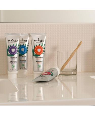 ATTITUDE Fluoride Toothpaste - Prevents Decay & Cavities, Vegan, Cruelty-Free, Whitening, Peppermint - 4.2 Oz - Buy Online on GoSupps.com
