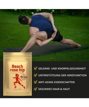 Essentiaglow Rose Hip Tablets - Vegan Skin & Hair Health | 60 Tablets for Joint Support & Flexibility | 1 Month Supply - Buy Online on GoSupps.com