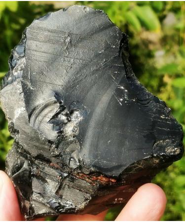 Natural Crystal Rough Specimen 1pcs Obsidian Crystal Stone Natural Rough Specimen 200gStone Full of Texture - Buy Online on GoSupps.com