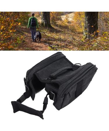 Cyrank Dog Backpack Harness Dog Weighted Vest Dog Hiking Backpack for Medium and Large Dogs(L-Black) L Black - Buy Online on GoSupps.com