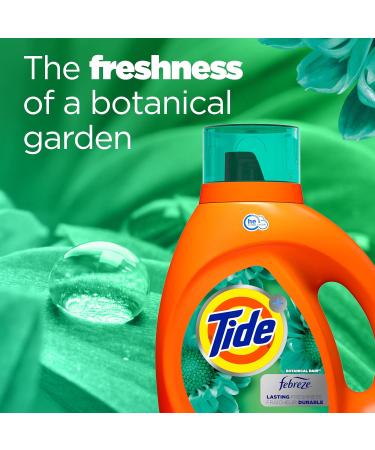 Tide Plus Febreze Freshness HE Turbo Clean Laundry Detergent - Botanical Rain Scent 132 fl oz 94 Loads | Shop Internationally - Buy Online on GoSupps.com
