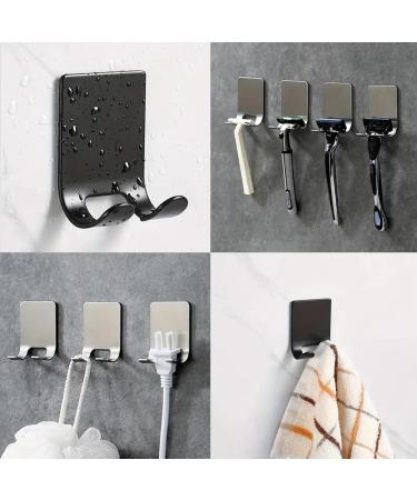 Perfecto Razor Holder for Shower 2 Pack Powerful Self Adhesive Razor Hook Black Razor Stand - Prolong The Life of Your Shaving Tools Black Hook - Buy Online on GoSupps.com