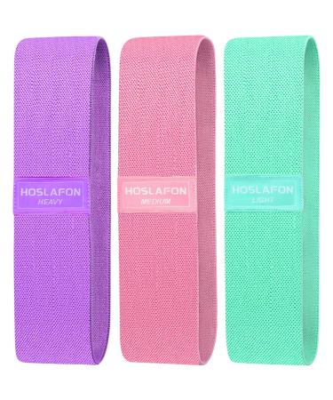 HOSLAFON Resistance Bands Set Exercise Workout Fitness Booty Bands for Working Out Resistance Loops Bands for Women Elastic Bands for Exercise Pull up Assistance Bands Stretch Bands Stretching Strap