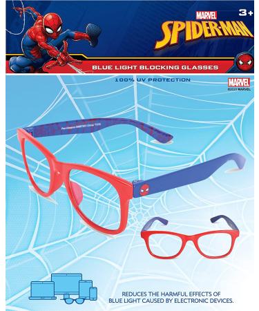 Spiderman Kids Blue Light Glasses with Carrying Case | Computer & Gaming Eyewear for Boys (Red/Blue) - Buy Online on GoSupps.com