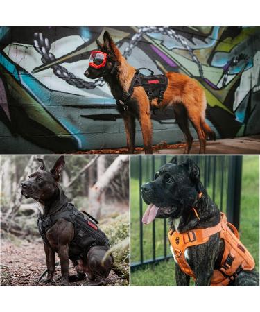OneTigris AIRE Mesh Tactical Dog Harness | Breathable No Pull Design with Handle & Molle Pouches | Adjustable Service Dog Vest for Walking, Hiking, Training | Black, Size Medium - Buy Online on GoSupps.com