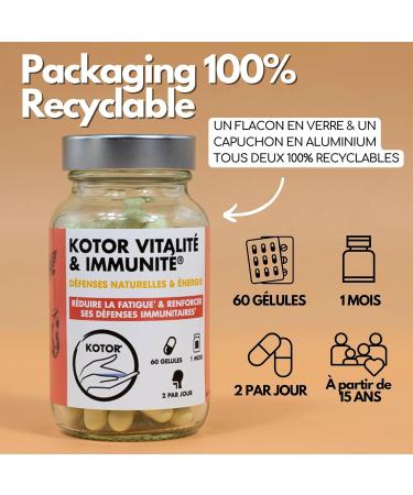 IMMUNITY VITALITY FORMULA | Immune Defense Booster | Natural Supplement | Red Ginseng + Magnesium + Zinc + Vitamins C and D + Taurine + Quercetin + Selenium | 60 Capsules - Buy Online on GoSupps.com