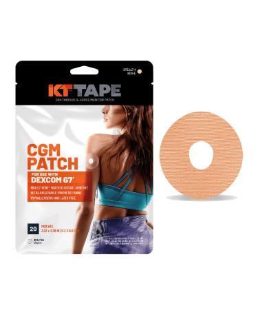 KT Tape Dexcom G7 CGM Patch Pro Extreme Water Resistant Adhesive Ultra-Breathable Synthetic Fabric