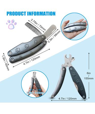 Professional Dog Nail Trimmer for Anxiety Sensitive Dogs - Quiet & Sharp Clippers for All Sizes - Heavy Duty Metal Grinder for Thick Toenails - Buy Online on GoSupps.com