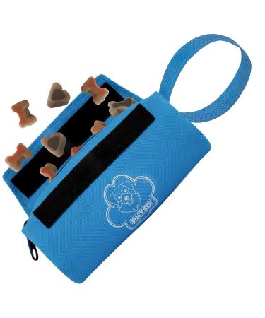 P tso dog food bag - dummy retrieving toy/retrieving bag for dog training - food dummy for treats (blue)