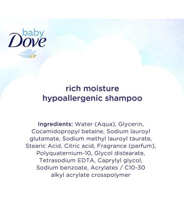 Dove Baby Rich Moisture Shampoo 13 fl oz - Gentle, Nourishing Hair Care for Infants - Buy Online on GoSupps.com