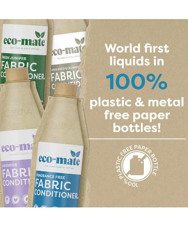 Eco-Mate - Fragrance Free Concentrated Fabric Conditioner - 500ml (Pack of 3) - Eco Friendly - 100% Plant-Based Biodegradable Fabric Softener - Natural Ingredients - Perfume-Free - Buy Online on GoSupps.com