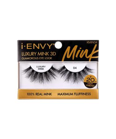 i-ENVY False Lashes Luxury Mink Collection Eyelashes 100% Real Mink Glamorous Eye Look Lashes Maximum Fluffiness 3D Multi-Curl Angle - Buy Online on GoSupps.com