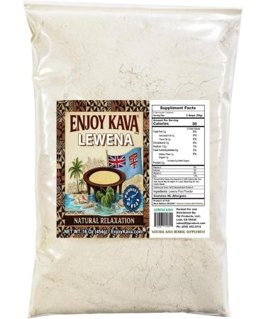 Kava Lawena Powder 16 Oz Authentic Noble Kava Crown Root Powder from Fiji Premium Grade - Buy Online on GoSupps.com