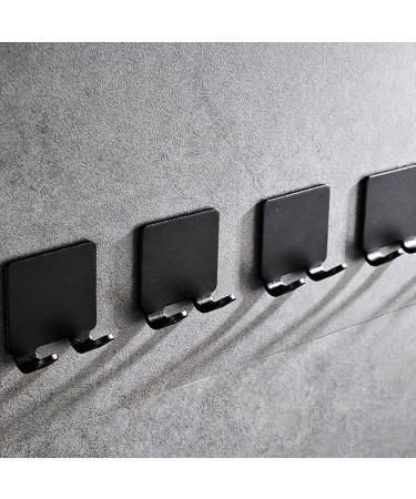 Razor Hook - Stamp-Free Wavy Hanger | Self-Adhesive Waterproof Space-Aluminum Shower Sponge Hook - Black - Buy Online on GoSupps.com