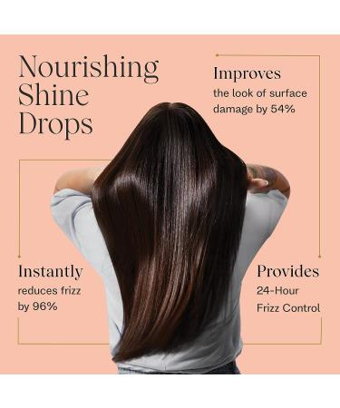 JVN Nourishing Shine Drops Hair Oil - Hydrating & Long-Term Hair Health - All Hair Types - Sulfate Free - 1.7 Fl Oz - Buy Online on GoSupps.com