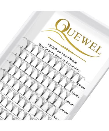 Premade Fan Volume Lash Extensions 8D 0.08D 14mm Russian Pre Made Fan Lashes | 3D-8D 0.07/0.10 C/D Curl 8-15mm | Long Lasting | Easy Application(8D 0.08D 14mm)