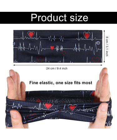 8-Piece Nursing Headbands with Buttons for Face Covering Ear Protection - Non-Slip Wide Head Wraps for Women (Sweet Patterns) - Buy Online on GoSupps.com
