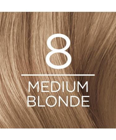 L'Oreal Paris Excellence Creme 8 Medium Blonde Hair Color - Pack of 2 - 100% Gray Coverage & Permanent Dye - Buy Online on GoSupps.com