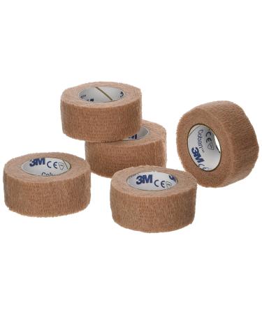 3M Coban Self- Adherent Wrap 1x 5yds Pack of 5 Rolls Tan - Buy Online on GoSupps.com