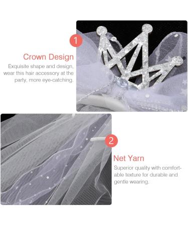 Amosfun Children's White Wedding Veil - Short Bride Veil Hair Accessories for Girls Perfect for Costumes & Photo Props - Buy Online on GoSupps.com