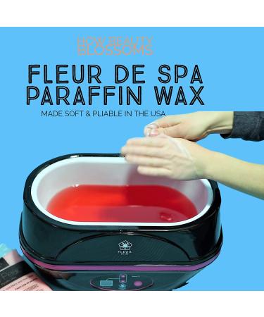 Fleur De Spa Paraffin Wax Refill - Acai, Coconut Oil, Jojoba, Aloe Infused - Vanilla Flower 1 Pound (Pack of 1) - Made in USA - Buy Online on GoSupps.com