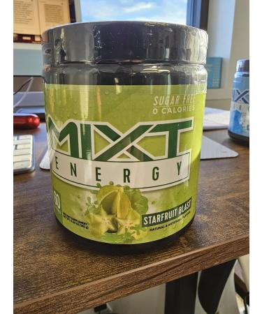 MIXT Energy Drink Mix Energy Powder 8 Hour Energy Formula Designed for Concentration Focus and Hours of Energy Without the Crash Sugar Free (60 Servings) (Starfruit Blast) - Buy Online on GoSupps.com