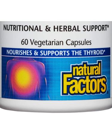 Natural Factors Thyroid Health Formula - 60 Vegan Capsules for Optimal Thyroid Support - Buy Online on GoSupps.com