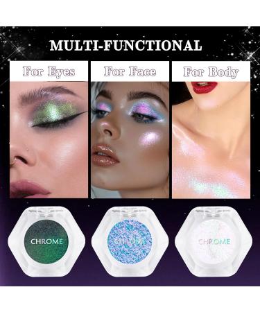  Lestpola Chameleon Glitter Eyeshadow Red Purple Metallic Effect Intense Shine Long Lasting Fine Texture Highly Pigmented Holographic Glitter Eyeshadow Makeup 04 - Buy Online on GoSupps.com