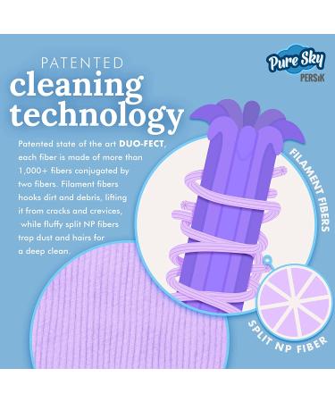 Pure-Sky Eyeglass Cleaner Cloth - 2 Pack Ultra Microfiber Wipes for Lenses, Glasses, Screens - Streak-Free Cleaning for Cameras, Cell Phones, Tablets - Buy Online on GoSupps.com