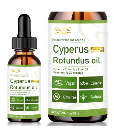 Xucivik Cyperus Rotundus Oil for Hair Removal 100% NaturalCyprus Oil Reduces Hair Growth Soothes Skin ideal for Men &Women 60ml