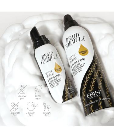 Buy EBIN NEW YORK Braid Formula Setting Mousse - Rosemary Mint + Biotin (2.7 oz) | Best International Shipping - Buy Online on GoSupps.com