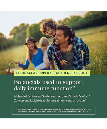 Gaia Herbs Echinacea Goldenseal Supreme - Goldenseal Root Herbal Nutrient Complex for Immune Support - Convenient Liquid Extract - Soy Dairy & Gluten Free - 1 oz - Buy Online on GoSupps.com