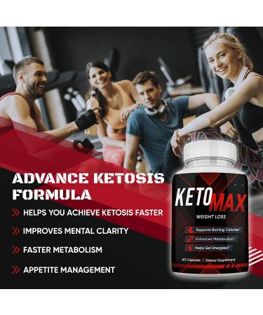 Keto MAX 60 CT - Metabolism Booster with Green Tea, Apple Cider Vinegar, Raspberry Ketones - Energy & Strength Enhancement - Buy Online on GoSupps.com