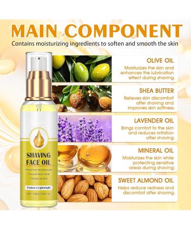 Huile Post Epilation Huile Apres Epilation Cire pour pilation et Pr et Post Rasage Kit de Dermaplaning Visage avec Rasoir Visage 100ml - Buy Online on GoSupps.com