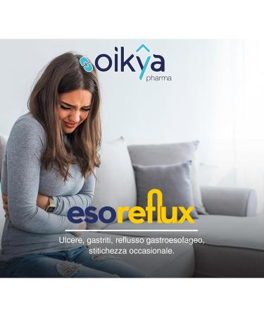 oikyapharma Esoreflux Gastroprotective Natural Stomach Relief | Natural Supplement | Heartburn High Dose Stomach Acid Relief 1250mg Tablets - Buy Online on GoSupps.com