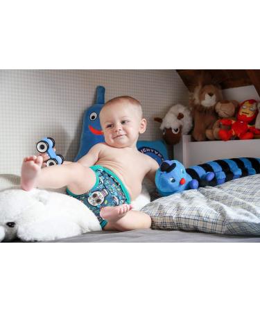 Buy Petit Lulu Size 2 Powy Overpants (5-16 kg) | Washable & Waterproof Baby Diaper Pants | Eco-Friendly Cloth Diapers | Made in EU (Blue) - Buy Online on GoSupps.com