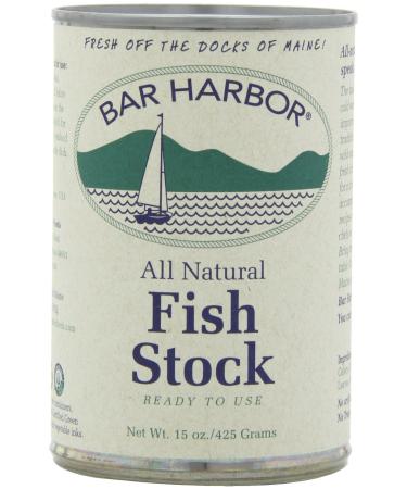 Bar Harbor Fish Stock, 15 oz. (Pack of 6) Fish 15 Ounce (Pack of 6)