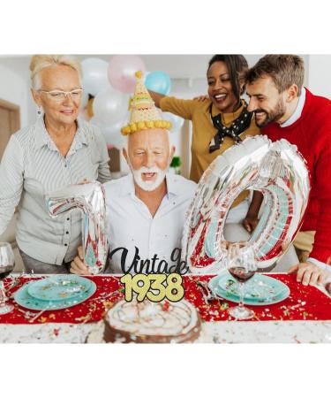 Sotpot Gold Glitter Vintage 1938 Cake Toppers 85th Birthday Cake Topper 85 Cake Decorations Supplies for Birthday Anniversary Vintage 1938 Cake Topper - 85th Birthday - Buy Online on GoSupps.com