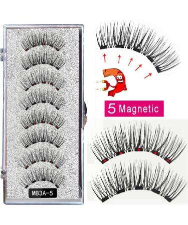 Magnetic Eyelashes with Applicator | 2 Pair Reusable Magnetic Eyelashes Natural Magnetic False Eyelashes Kit | Easy to Wear and No Glue or Liner Needed - Buy Online on GoSupps.com