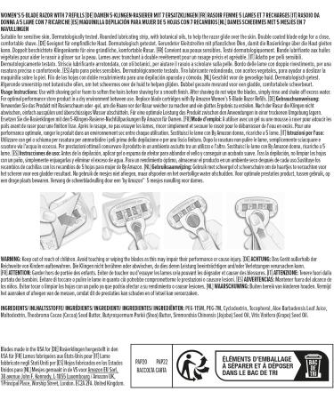 Amazon Women's 5-Blade Razor with 7 Refills - Pack of 1 - Buy Online on GoSupps.com