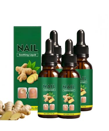 Ginger Nail Support Care Huile de renforcement des ongles pour ongles fragiles et ab m s Dureur et croissance des ongles Huile de soin pour cuticules des ongles de pied pour nutrition (4)