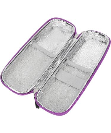 Insulin Cooling Bag - Diabetic Travel Cooler Case in Purple | Waterproof & Multi-Layered Insulated Cooling Bag for Insulin Pens & Medication - Buy Online on GoSupps.com