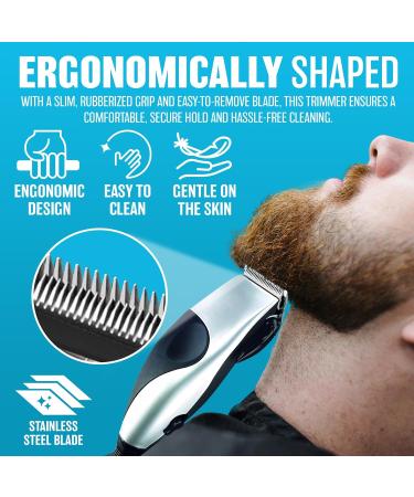 8 in 1 Mens Hair Clipper - Corded Hair Clippers for Men | DIY Haircuts Home Hair Cutting | Men s Head Shaver Buzz Cut Fading | Secure Fit Premium Cutting Combs - Buy Online on GoSupps.com