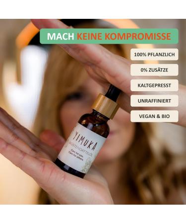 YIMUKA 100% Pure Desert Saddle Oil - 30ml Natural Anti-Aging Skin Oil | Cold-Pressed Vegan & Fair Trade for Women | Skin Regeneration from Subsahara Region - Buy Online on GoSupps.com