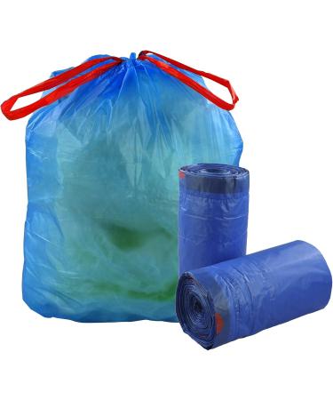 Fiaze 10 Gallon Drawstring Kitchen Garbage Bags (Blue 100 Bags) - Buy Online on GoSupps.com