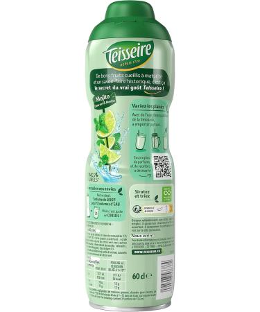Teisseire Mojito Syrup for Refreshing Drink Cocktails Recyclable Container 6x60cl - Buy Online on GoSupps.com