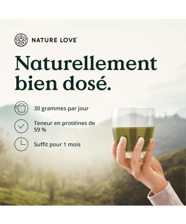 NATURE LOVE Organic Vegan Protein Powder - 1000g - from pumpkin seeds and sunflower seeds - 8 essential amino acids 59% protein - vegan protein powder - Buy Online on GoSupps.com
