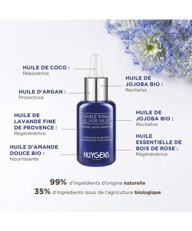 HUYGENS Organic Certified Day & Night Duo - Face Serums for All Skin Types - 100% Natural & Vegan - Made In France - Buy Online on GoSupps.com
